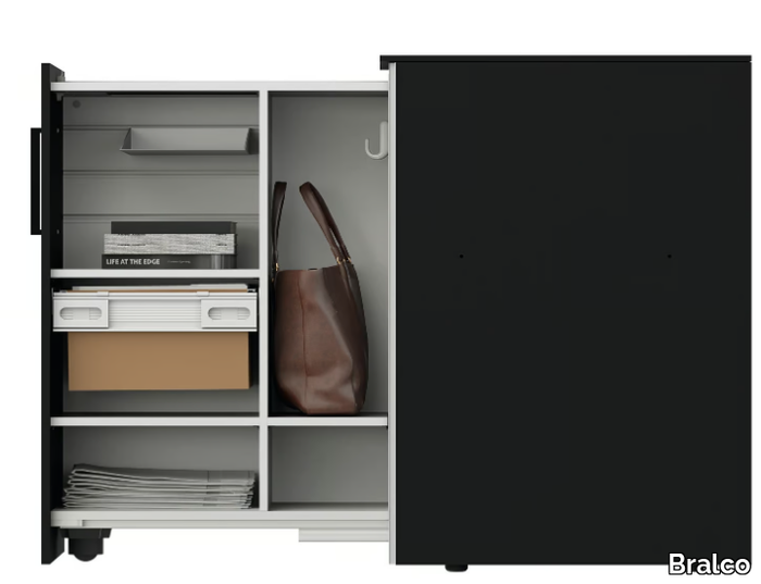 VERTICAL FILE - Office storage unit with sliding doors _ Bralco