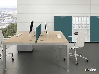 GATE - Office desk with cable management _ Bralco