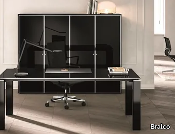 JET EVO - Office desk with cable management _ Bralco