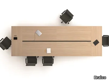 JET - Meeting table with cable management _ Bralco