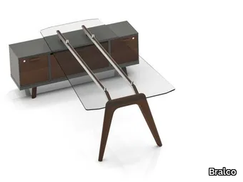 RAIL - Contemporary style wooden meeting table _ Bralco