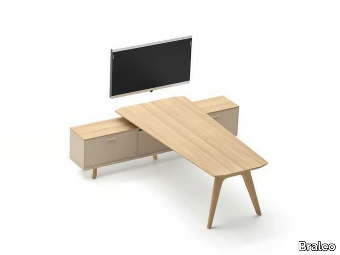 RAIL - Oak meeting table _ Bralco