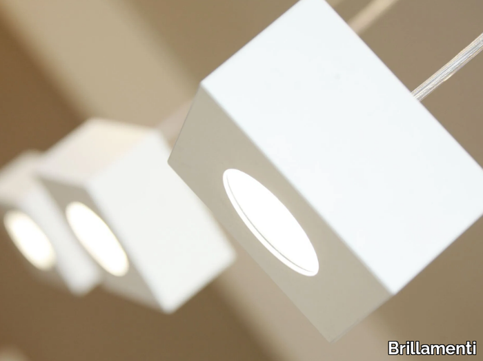 CUBETTO - LED aluminium pendant lamp _ Brillamenti