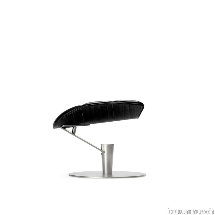 The Lobster Footstool - Oak Black / Chrome