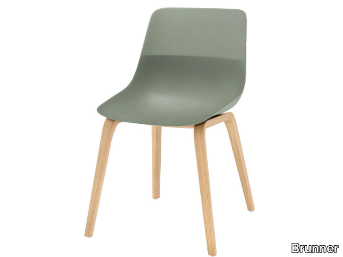 CRONA LIGHT ECO - Shell chair with four-legged frame _ Brunner