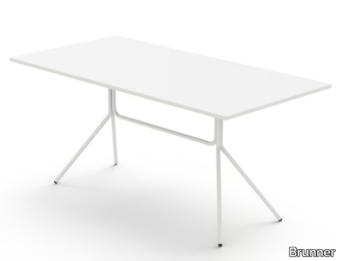 CRONA STEEL - Folding rectangular steel garden table _ Brunner