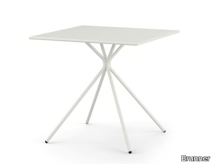 CRONA STEEL - Square steel garden table _ Brunner