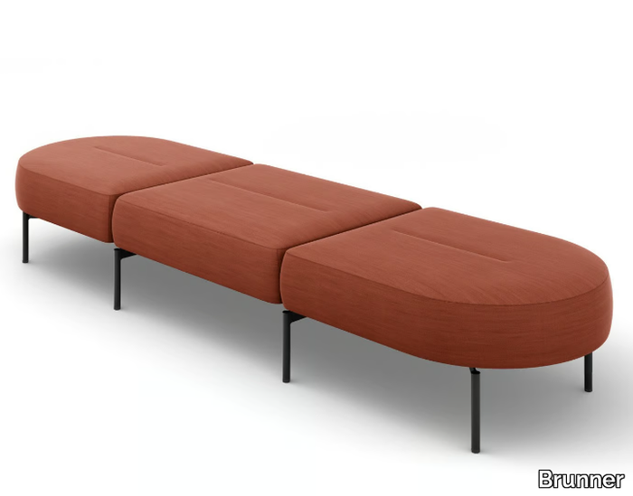 OVAL - Backless bench seating _ Brunner