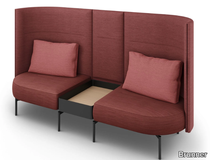 OVAL - High-back 2 seater sofa _ Brunner