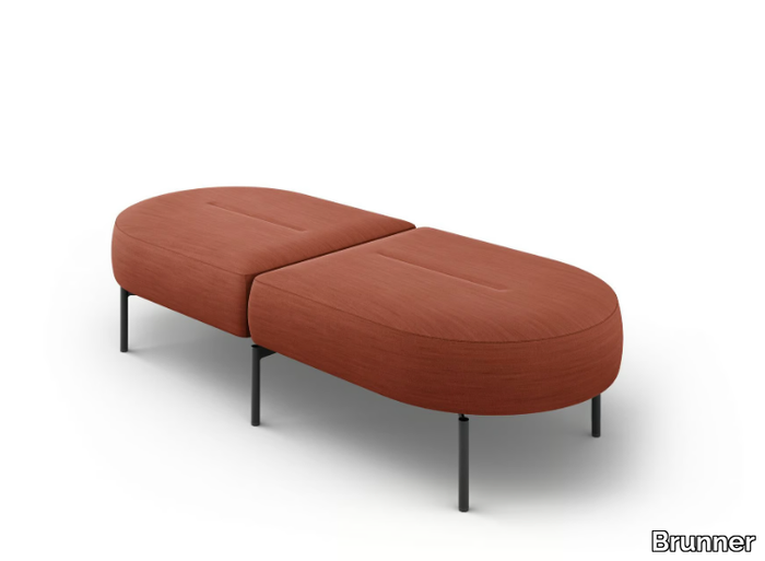 OVAL - Backless bench seating _ Brunner