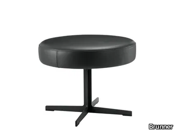 BANC - Low leather stool _ Brunner