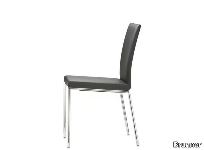 MILANOLIGHT COMFORT - Stackable leather chair _ Brunner