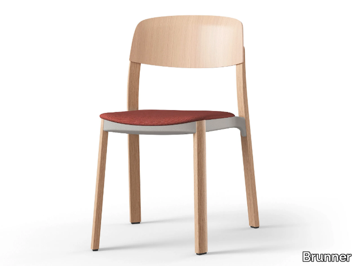 NATE - Stackable wooden chair _ Brunner