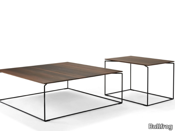 NICO - Steel and wood coffee table _ Bullfrog