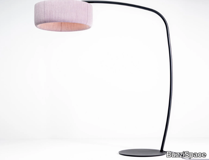 BuzziJet Standing - LED acoustic office recycled PET arc lamp _ BuzziSpace