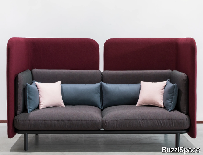 BUZZISPARK - 2 seater high-back fabric sofa _ BuzziSpace