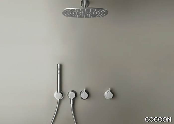 COCOON PB SET22 - Shower mixer with hand shower with overhead shower _ COCOON