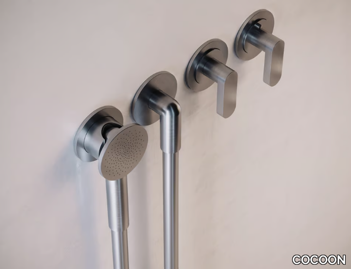 JP SET23THERM.2 - 4 hole thermostatic stainless steel shower set with hand shower _ COCOON