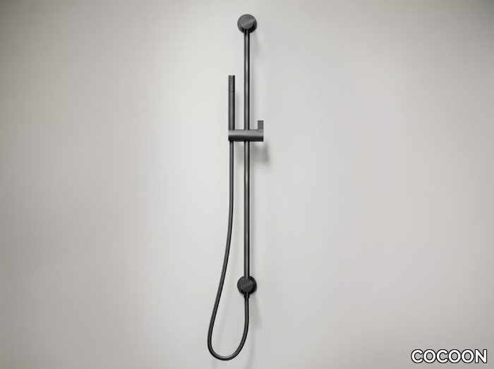 PB 32 SLIDE - Stainless steel shower wallbar with hand shower _ COCOON