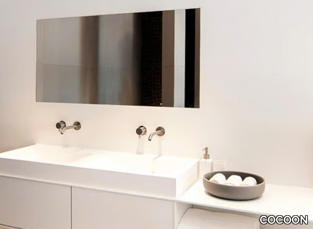 COCOON CUSTOM 50 - Single Solid Surface washbasin _ COCOON