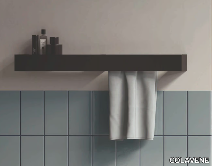 CAMALEO - Steel towel rack / bathroom wall shelf _ COLAVENE