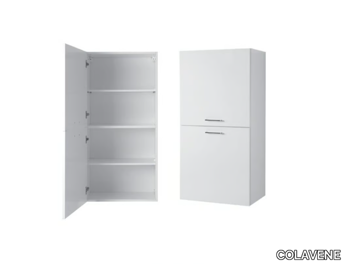 BRAVA 8 - Tall wall-mounted chipboard laundry room cabinet _ COLAVENE