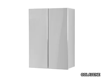 PENSILE LAVANDERIA - Wall-mounted chipboard laundry room cabinet with mirror _ COLAVENE