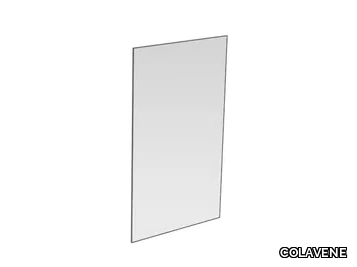 Framed mirror - Rectangular wall-mounted aluminium mirror _ COLAVENE