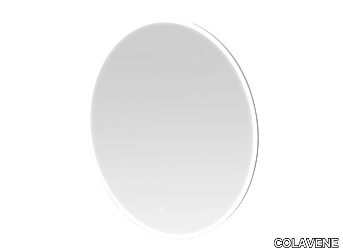 Mirror - Round wall-mounted mirror with integrated lighting _ COLAVENE