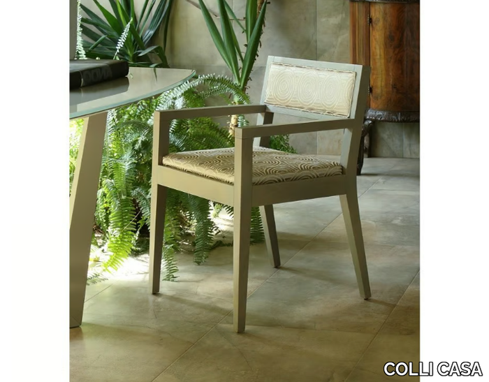 AMALFI - Wooden chair with armrests _ COLLI CASA