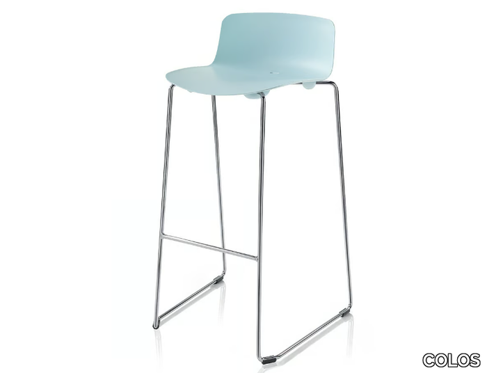 VESPER 3A - Stackable sled base high polypropylene stool _ COLOS