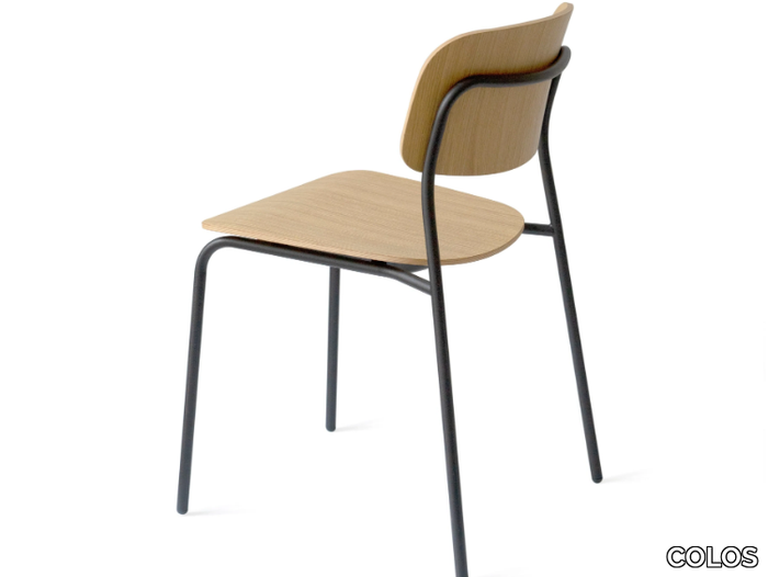 DAILY 1 - Plywood chair with painted steel structure _ COLOS