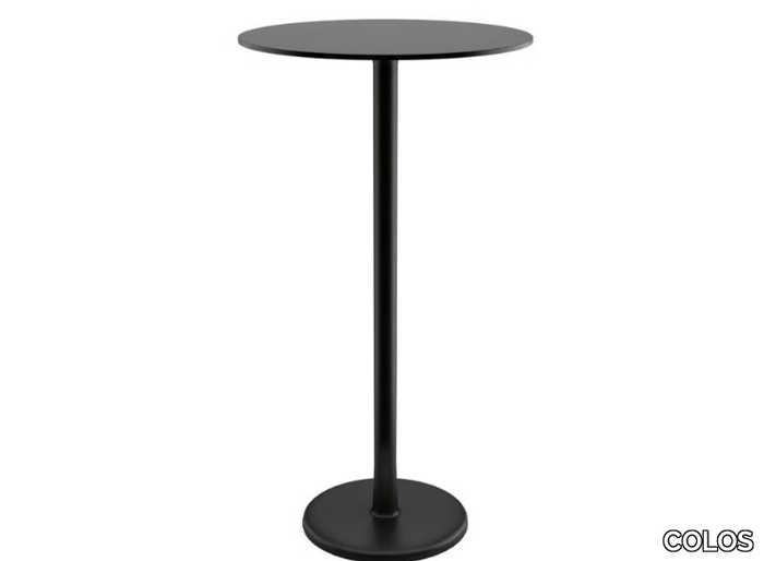 ALFIERE A/T-600 - Round high table in painted metal and top in HPL _ COLOS