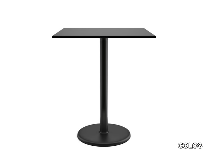 ALFIERE B/Q-600 - Square table in painted metal and HPL top _ COLOS