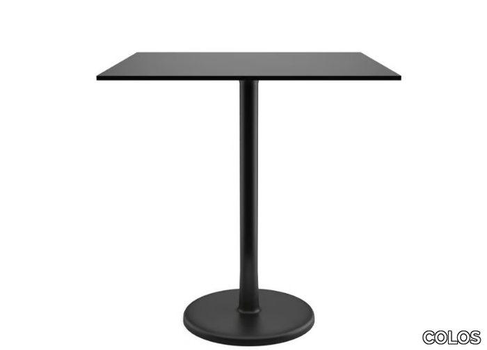 ALFIERE B/Q-700 - Square table in painted metal and HPL top _ COLOS