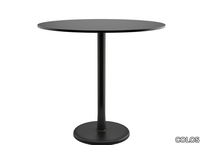 ALFIERE B/T-800 - Round table in painted metal and HPL top _ COLOS