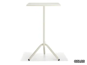 TA 2/Q-600 - Square drop-leaf plate high table _ COLOS