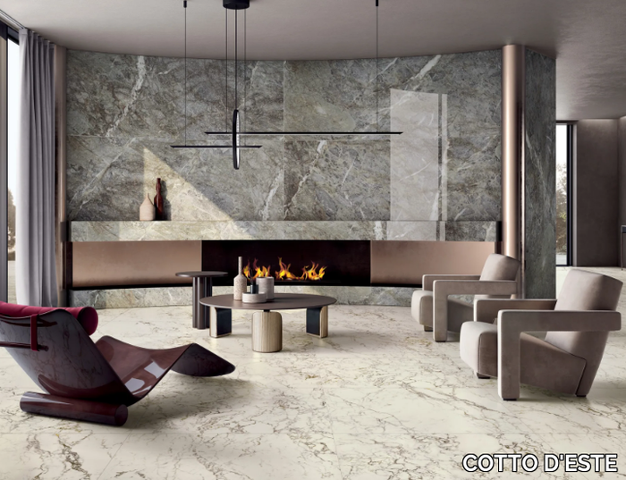 STARLIGHT - PATAGONIA EMERALD - Laminated stoneware wall tiles / flooring with marble effect _ COTTO D'ESTE