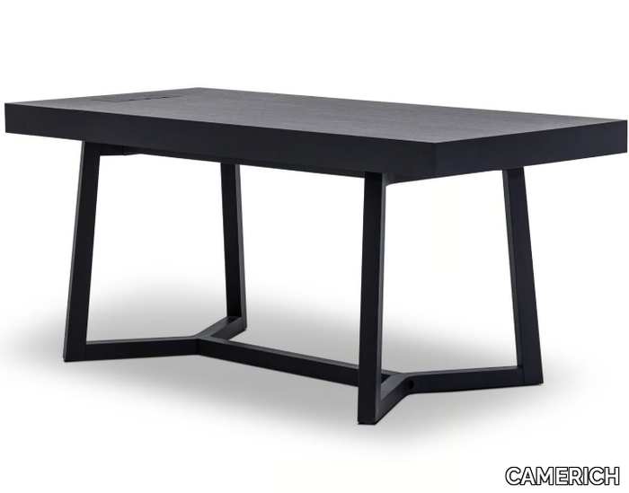 VESSEL - Rectangular wooden executive desk with drawers _ CAMERICH