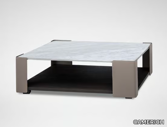 RUBIX - Rectangular coffee table with marble top _ CAMERICH