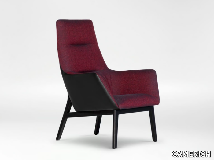 QING - Fabric armchair with armrests high-back _ CAMERICH