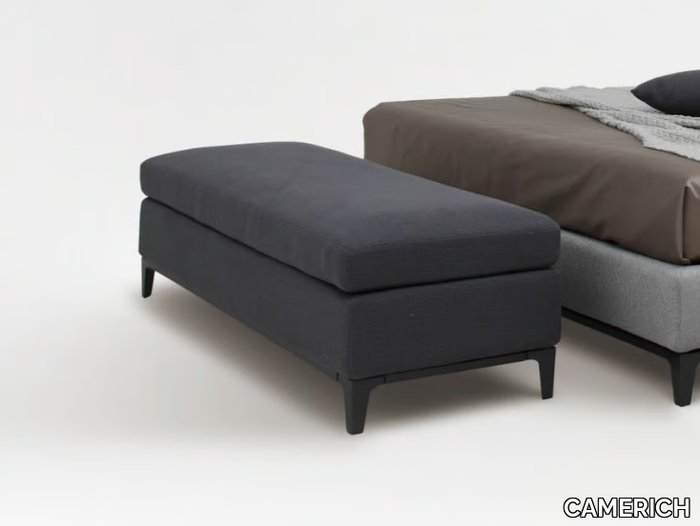 CRESCENT - Upholstered fabric bench _ CAMERICH