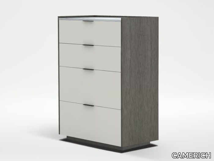 MATRIX - Wooden chest of drawers with integrated handles _ CAMERICH