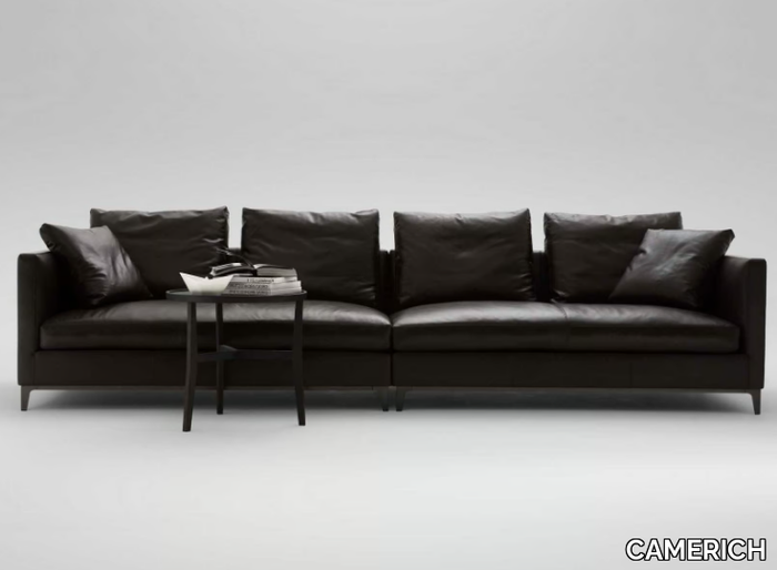 CRESCENT - Sectional 4 seater leather sofa _ CAMERICH