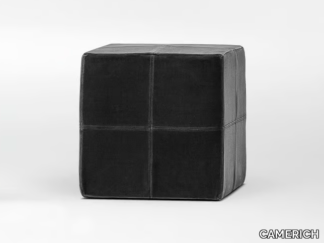 DICE - Upholstered square fabric pouf _ CAMERICH