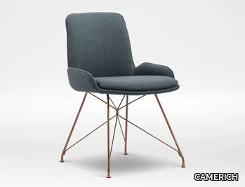 WING - Fabric chair with metal legs _ CAMERICH