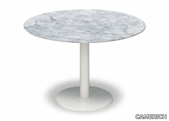 HANNA - Round Carrara marble table _ CAMERICH