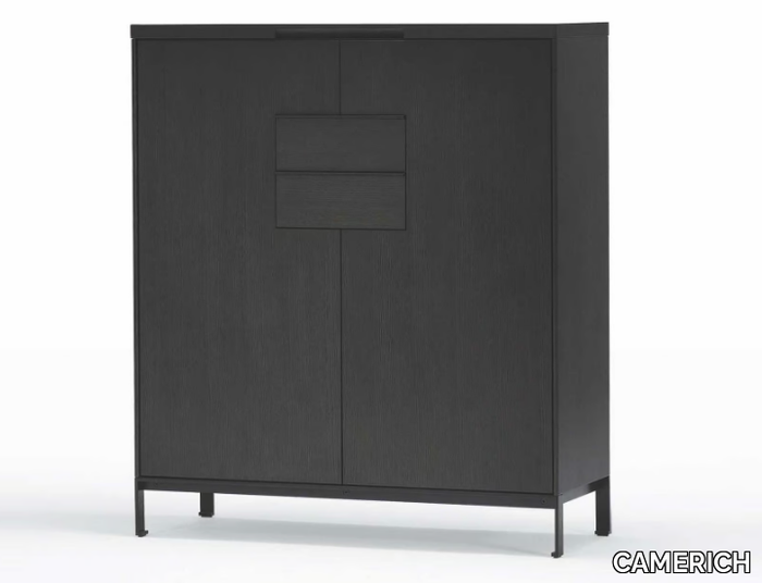 MAX - Wooden highboard with doors _ CAMERICH