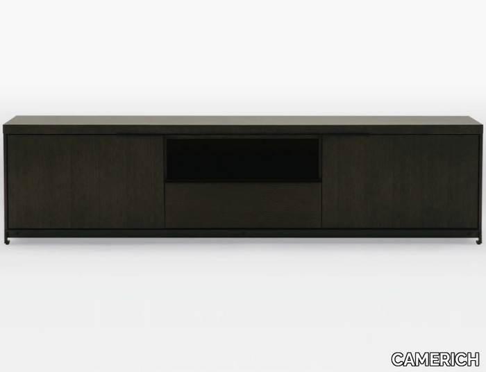 MAX - Wooden TV cabinet with open storage space _ CAMERICH