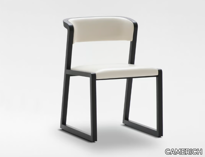 MING - Chair with oak structure and leather upholstery _ CAMERICH